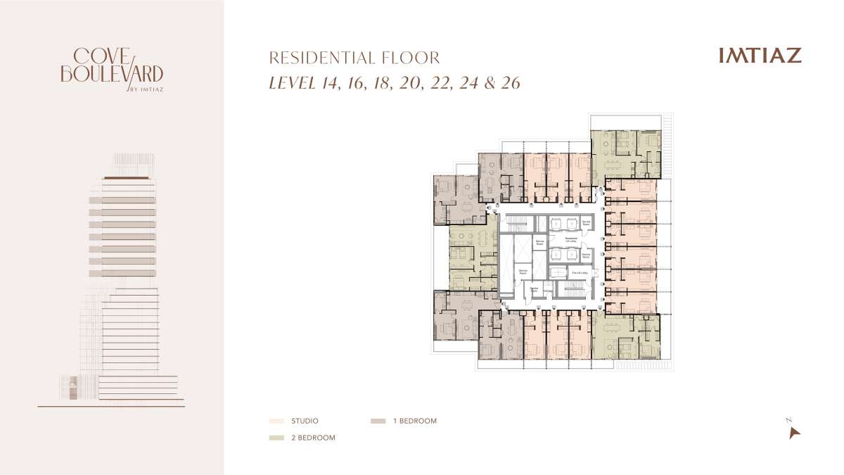 Level 14,16,18,20,22,24,26 - Cove Boulevard
